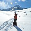 11 Im Hintergrund die Abfahrt vom Gipfel Tresenta 3605 m